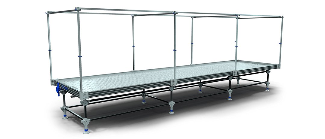 Wachsen Galvanized Commercial Rolling Bench - Green Thumb Depot