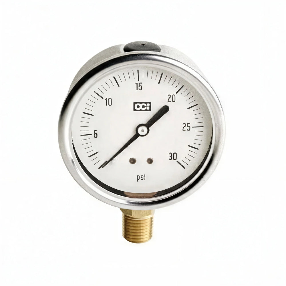 Netafim Liquid Filled Pressure Gauge, 0-30 PSI (GAUGE30)