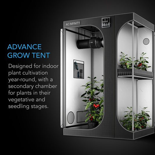 AC Infinity Cloudlab 864d, 2-in-1 Advance Grow Tent 5x4, 2000d Mylar Canvas, 60" X 48" X 80" - Green Thumb Depot