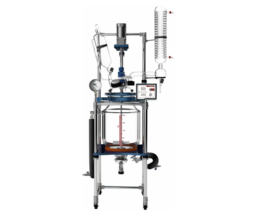 Across International Ai 20L Single Or Dual Jacketed Glass Reactor Systems - Green Thumb Depot