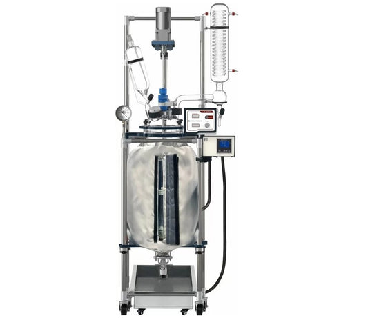 Across International Ai 50L Non-Jacketed Glass Reactor With 200°C Heating Jacket - Green Thumb Depot