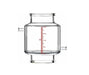 Across International Double-Jacketed 20L Reactor Vessel For Ai R20 Filter Reactors - Green Thumb Depot