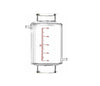 Across International Non-Jacketed 50L Reactor Vessel For R50 Glass Reactors