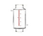 Across International Single-Jacketed 100L Reactor Vessel For Ai R100f Filter Reactors - Green Thumb Depot