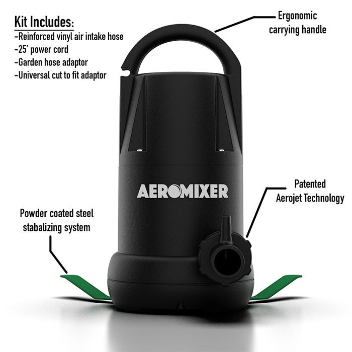 Aeromixer Nutrient Mixer & Aerator Pump Kit - Green Thumb Depot