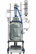 Across International 150L Single Jacketed Glass Reactor With Air Motor