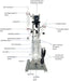 Ai 2L Single Jacketed Glass Reactor - 115V/230V Compatible - Green Thumb Depot