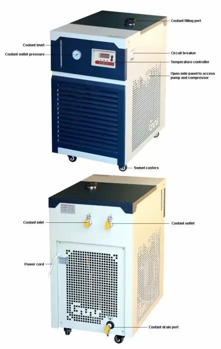 Ai -30°C 10L Recirculating Chiller With 20L/Min Centrifugal Pump - Green Thumb Depot