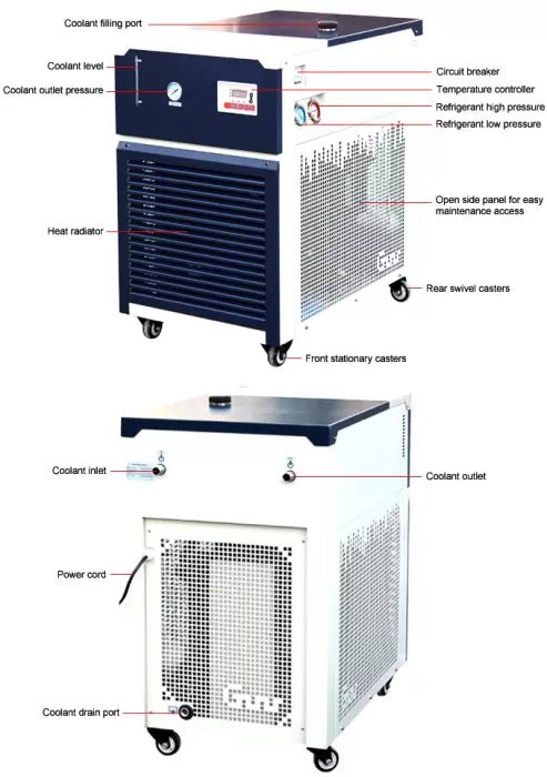 Ai -30°C 40L Recirculating Chiller With 30L/Min Centrifugal Pump - Green Thumb Depot