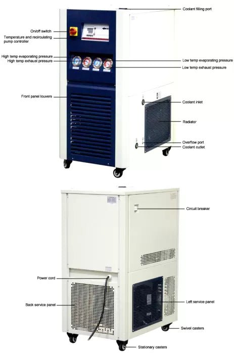 Ai -75°C 10L Recirculating Chiller With 30L/Min Centrifugal Pump - Green Thumb Depot