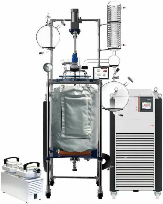 Ai R Series 100L Single Jacketed Glass Reactor W/ Chiller & Pump - Green Thumb Depot