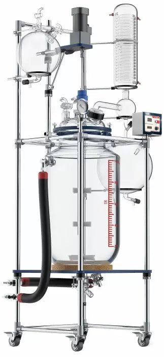 Ai R Series 100L Single Jacketed Glass Reactor W/ Chiller & Pump - Green Thumb Depot