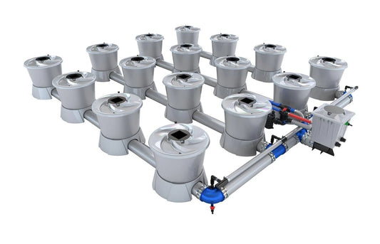 Alien Hydroponics V-System 16 Pot 4 Row Kit - Green Thumb Depot