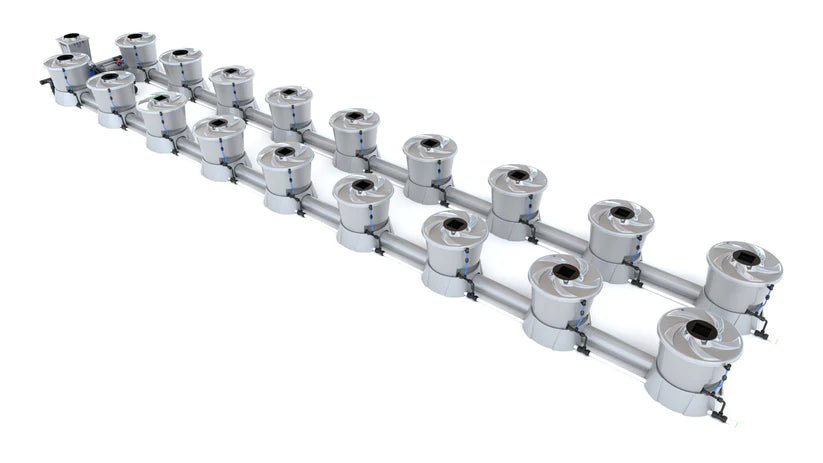 Alien Hydroponics V-System 18 Pot 2 Row Kit — Green Thumb Depot