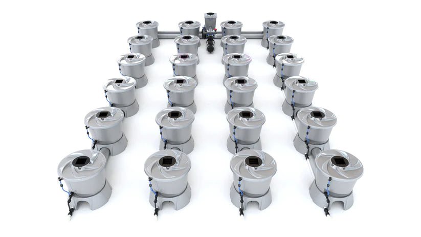 Alien Hydroponics V-System 24 Pot 4 Row Kit - Green Thumb Depot