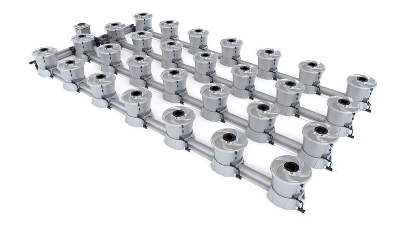 Alien Hydroponics V-System 28 Pot 4 Row Kit — Green Thumb Depot