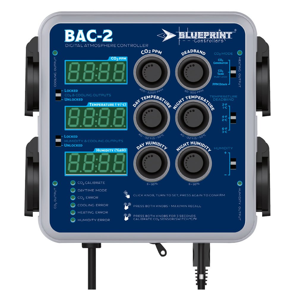 BluePrint Environmental Controller w/ Fuzzy Logic BAC-2 - Green Thumb Depot
