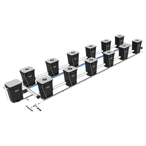 Current Culture H2O Under Current RDWC Hydroponic System - 13 Gallon, 40" Spacing - Green Thumb Depot