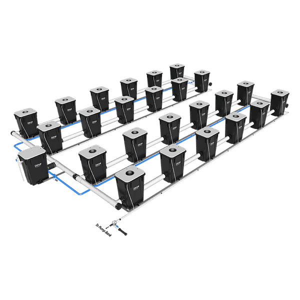 Current Culture H2O Under Current RDWC Hydroponic System - 13 Gallon, 40" Spacing - Green Thumb Depot