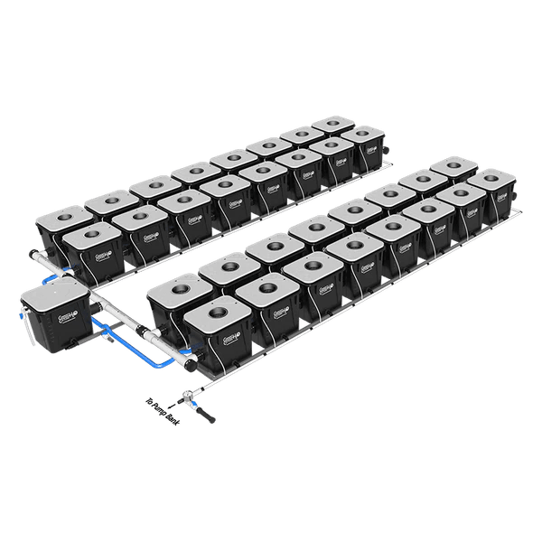 Current Culture H2O Under Current RDWC Hydroponic System - 8 Gallon, 18" Spacing - Green Thumb Depot