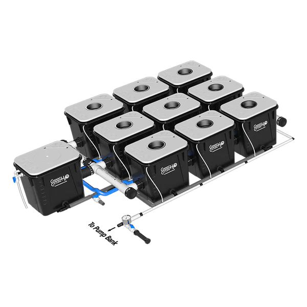 Current Culture H2O Under Current RDWC Hydroponic System - 8 Gallon, 18" Spacing - Green Thumb Depot