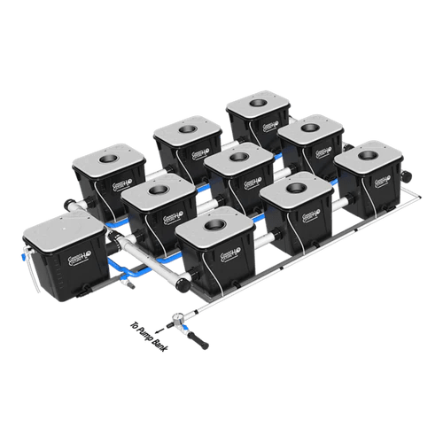 Current Culture H2O Under Current RDWC Hydroponic System - 8 Gallon, 25" Spacing - Green Thumb Depot