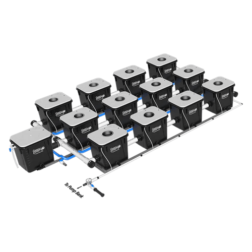 Current Culture H2O Under Current RDWC Hydroponic System - 8 Gallon, 25" Spacing - Green Thumb Depot