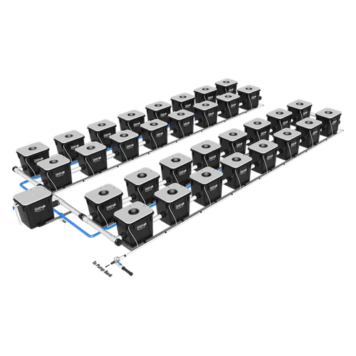 Current Culture H2O Under Current RDWC Hydroponic System - 8 Gallon, 25" Spacing - Green Thumb Depot