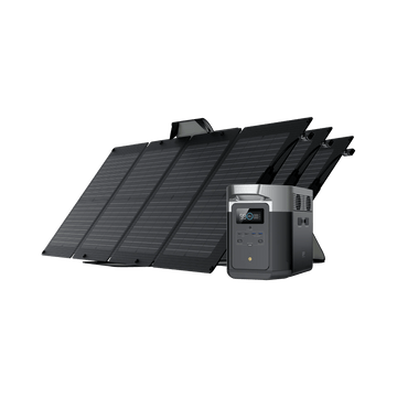 EcoFlow  3 Max (580)/ソーラーパネル 110W ECOFLOW ポータブル電源 ソーラーパネル セット EcoFlow RIVER 3 MAX