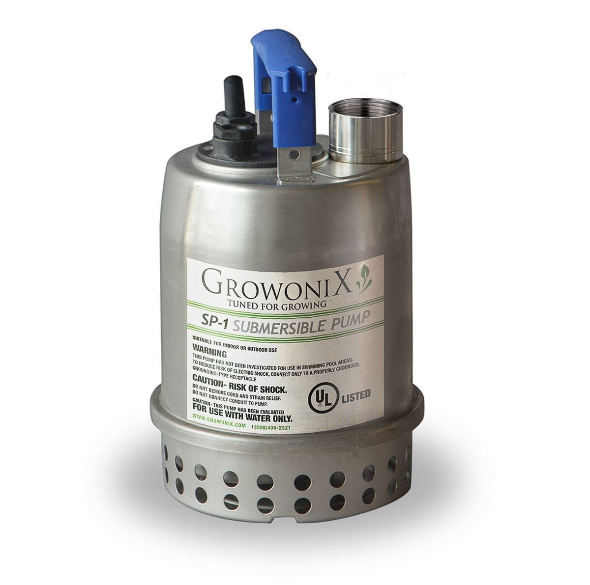 GrowoniX 1/3 HP Manual Submersible Pump - Green Thumb Depot