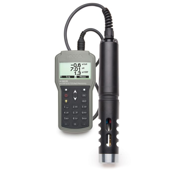 Hanna Instruments Multiparameter pH/ORP/EC/Pressure/Temperature Waterproof Meter - Green Thumb Depot