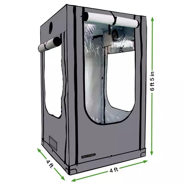 High Drogro HDG44 - 4' x 4' x 6.5' Grow Tent - Green Thumb Depot