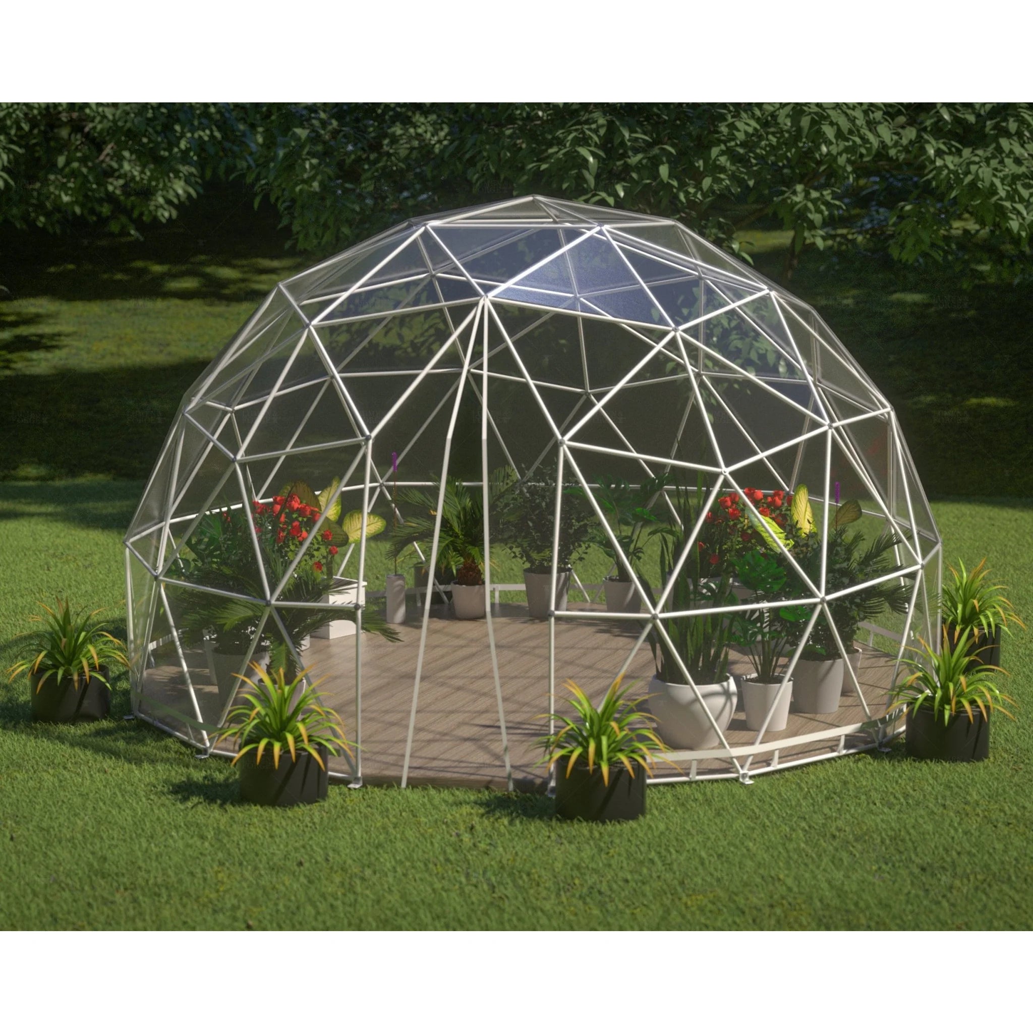 Lumen & Forge Geodesic Greenhouse Dome - Green Thumb Depot