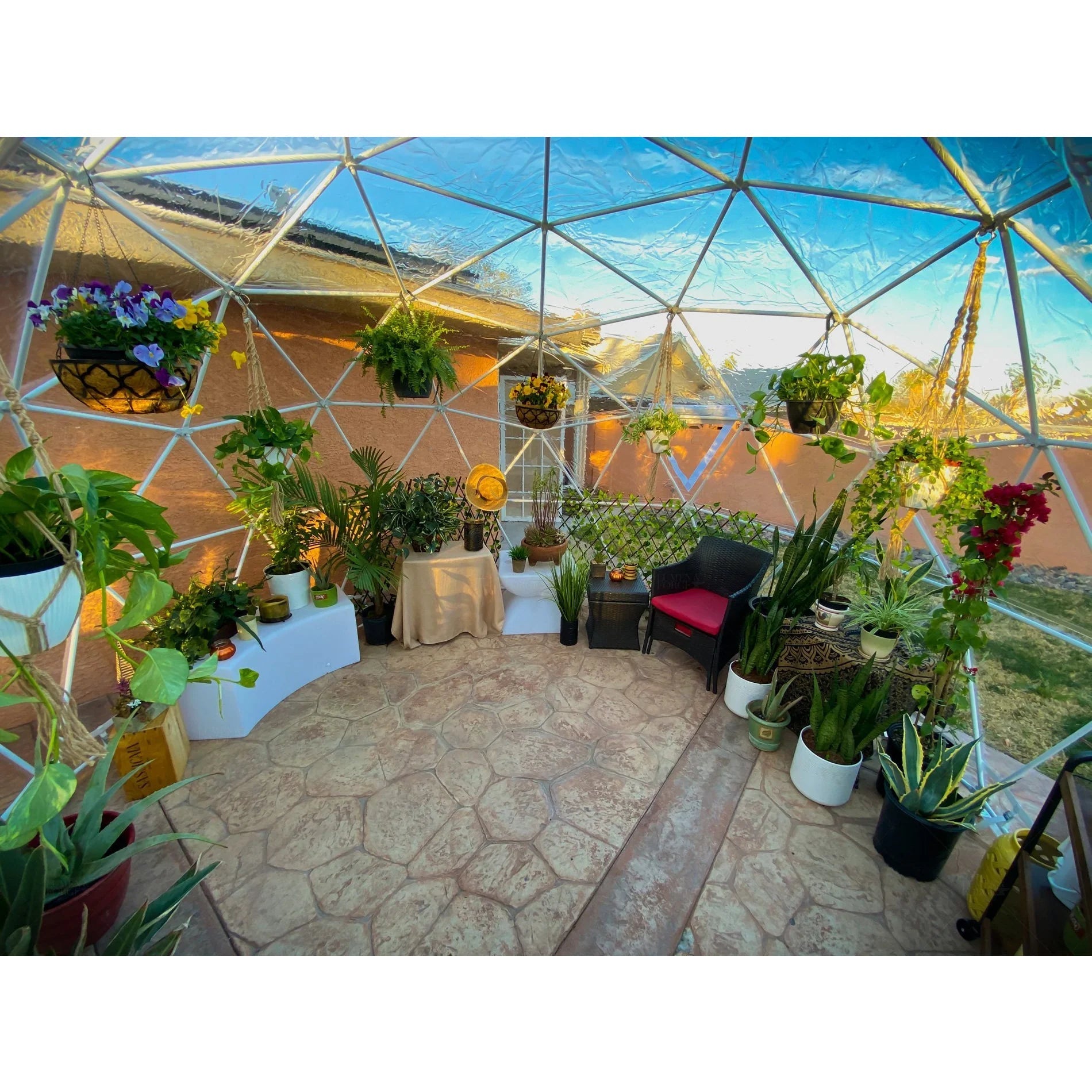 Lumen & Forge Geodesic Greenhouse Dome - Green Thumb Depot