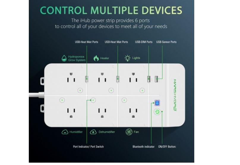 Mars Hydro iHub Smart Power Strip - Green Thumb Depot