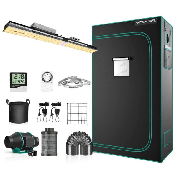 Mars Hydro 2x4 Grow Tent Kit w/ SP 3000 LED Grow Light — Green