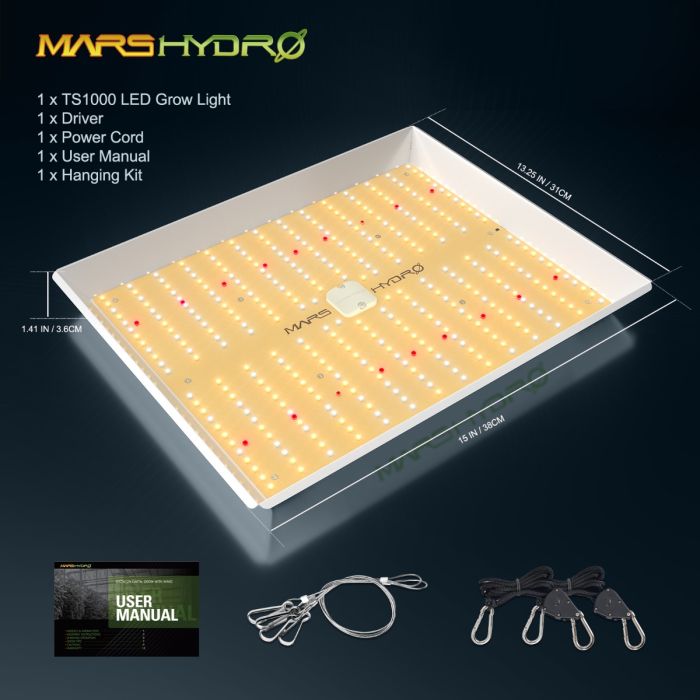 Mars Hydro TS-1000 LED Grow Light - Green Thumb Depot