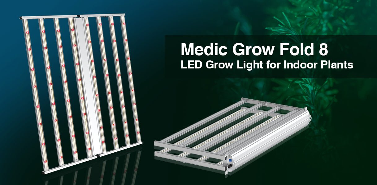 Medic Grow Fold-8 LED Grow Lights - Full Spectrum for Efficient Indoor Plants Growing - 760 Watt - Green Thumb Depot