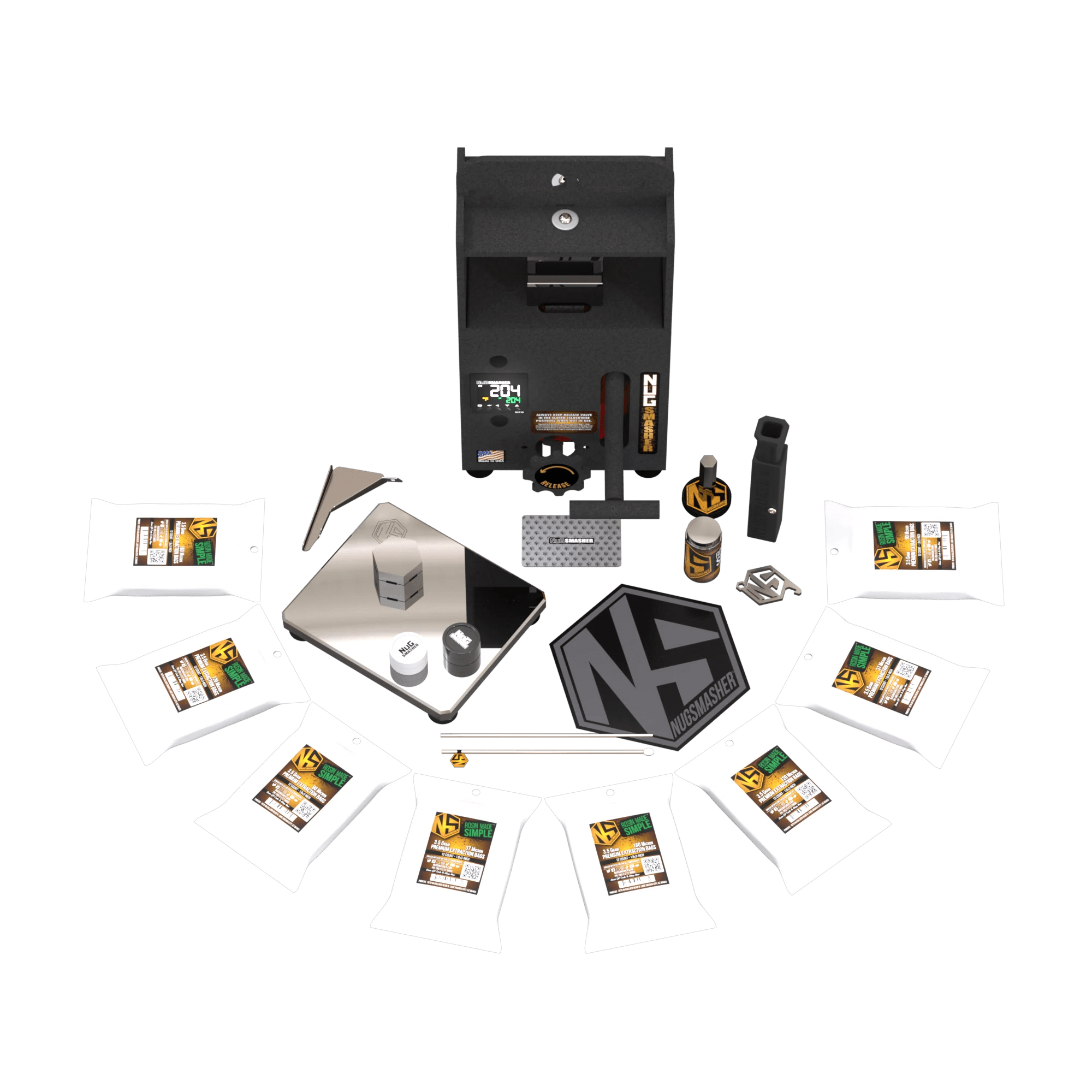 NugSmasher Mini 2 Ton Essentials Bundle - Green Thumb Depot