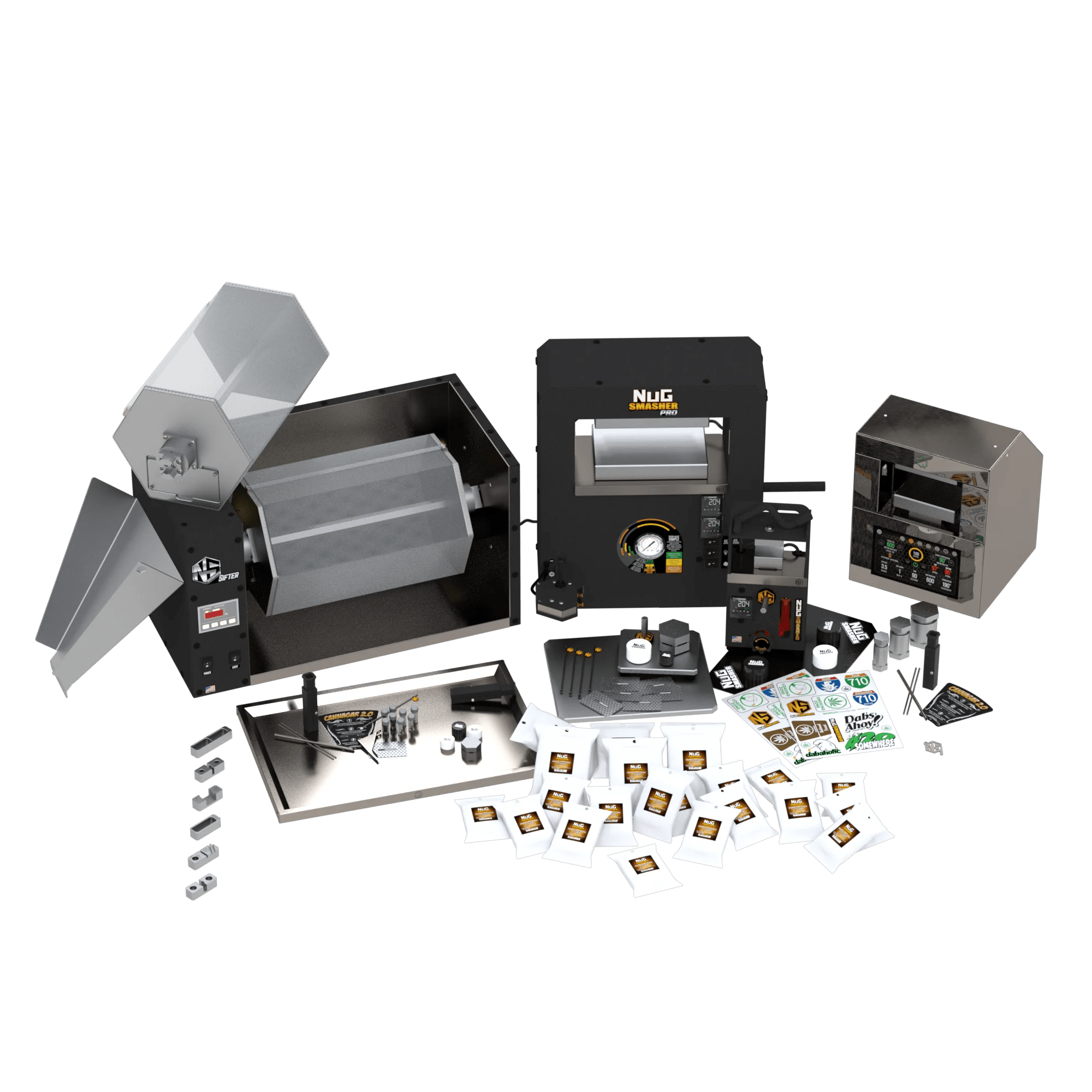 NugSmasher Pro 20 Ton Extractor Choice Master Bundle - Green Thumb Depot