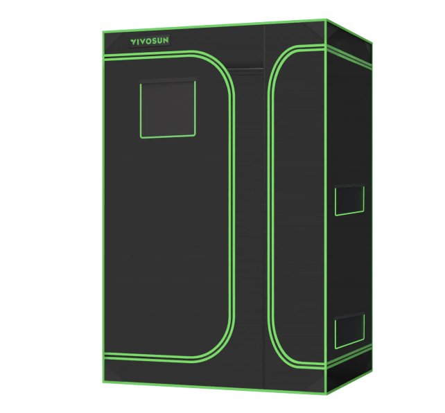 Vivosun 2-in-1 Mylar Grow Tent 4x3 with Multi-Chamber, 48″ x 36″ x 72 ...