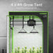 Vivosun Mylar 4x4 Grow Tent, 48″ x 48″ x 80″ - Green Thumb Depot